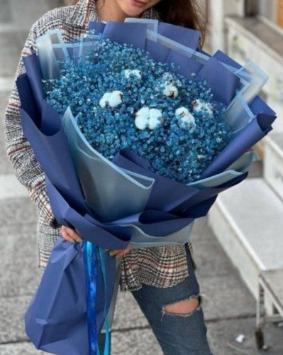 دسته گل عروس آبی کادو برای آقایان