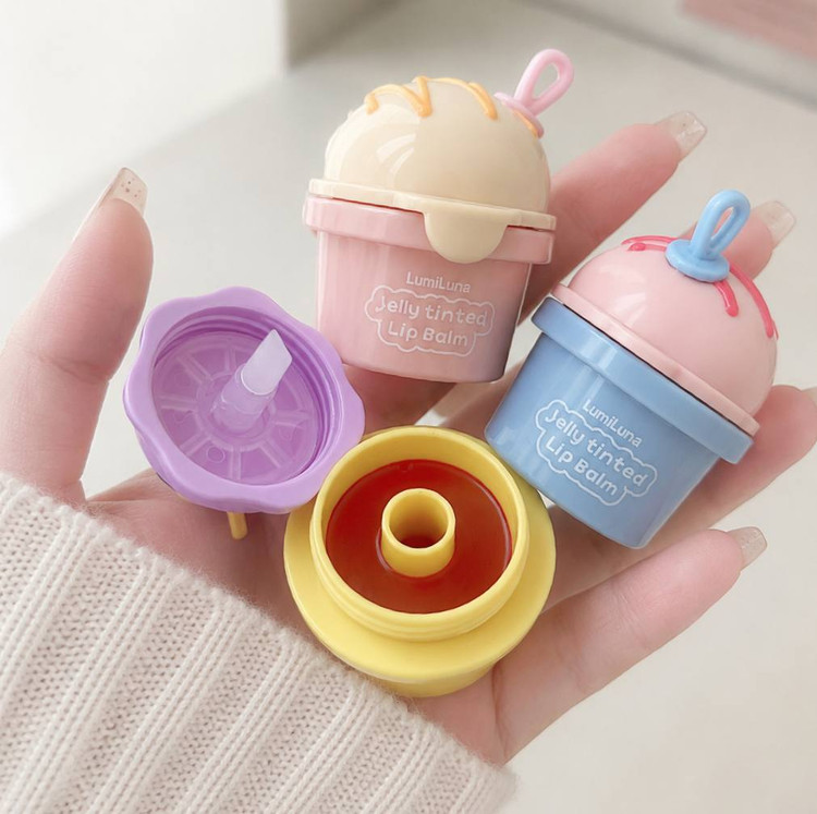 🍧💖 لیپ بالم ژلهای رنگی بستنی 💖🍧